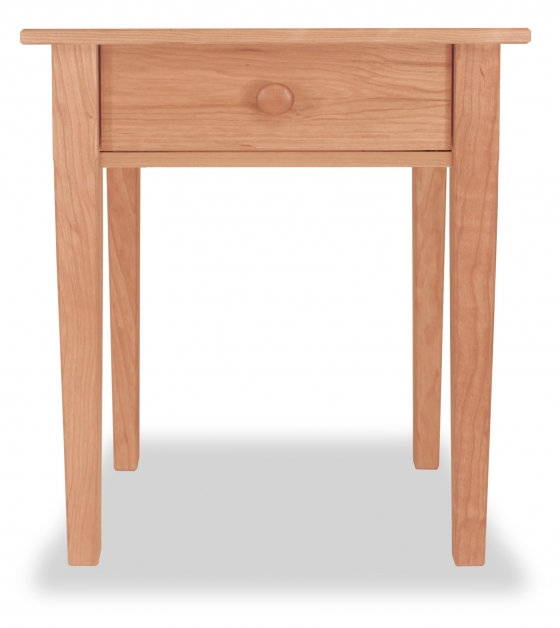 Shaker Taper Leg NightstandCherry Maple Corner Woodworks